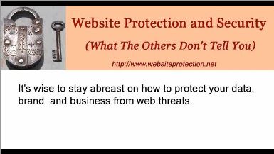 The Risks of Not Having Website Protection and Security Screenshot